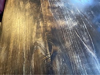 Eetkamertafel met 4 lederlook stoelen - afbeelding 4 van  7