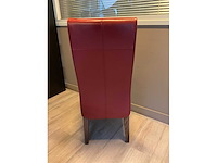Eetkamertafel met 4 lederlook stoelen - afbeelding 6 van  7