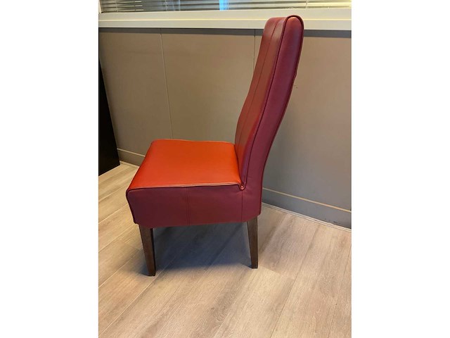 Eetkamertafel met 4 lederlook stoelen - afbeelding 7 van  7