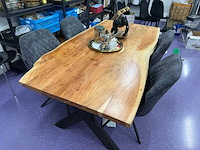 Eetkamertafel met 4 stoelen - afbeelding 2 van  4