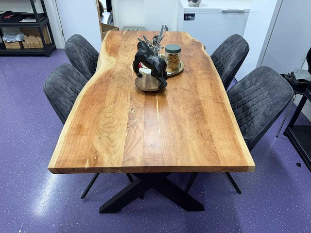 Eetkamertafel met 4 stoelen - afbeelding 3 van  4