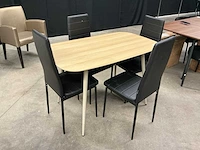 Eetkamertafel met 4 stoelen - afbeelding 2 van  4