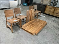 Eetkamertafel met 4 stoelen - afbeelding 2 van  8