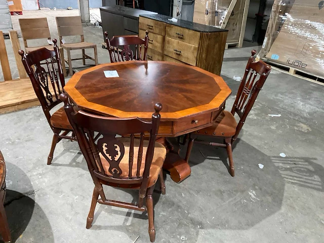 Eetkamertafel met 4 stoelen - afbeelding 3 van  10