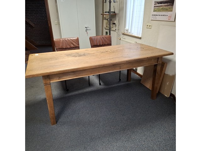 Eetkamertafel met 4x verrijdbare eetkamerstoel - afbeelding 3 van  9