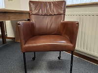 Eetkamertafel met 4x verrijdbare eetkamerstoel - afbeelding 7 van  9