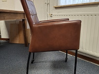 Eetkamertafel met 4x verrijdbare eetkamerstoel - afbeelding 8 van  9