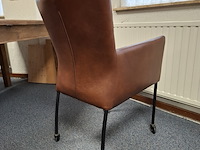 Eetkamertafel met 4x verrijdbare eetkamerstoel - afbeelding 9 van  9