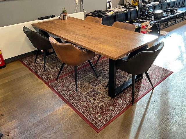 Eetkamertafel met 5 stoelen - afbeelding 2 van  5