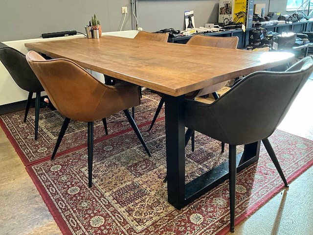 Eetkamertafel met 5 stoelen - afbeelding 3 van  5