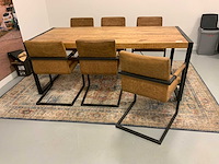 Eetkamertafel met 6 stoelen - afbeelding 1 van  4
