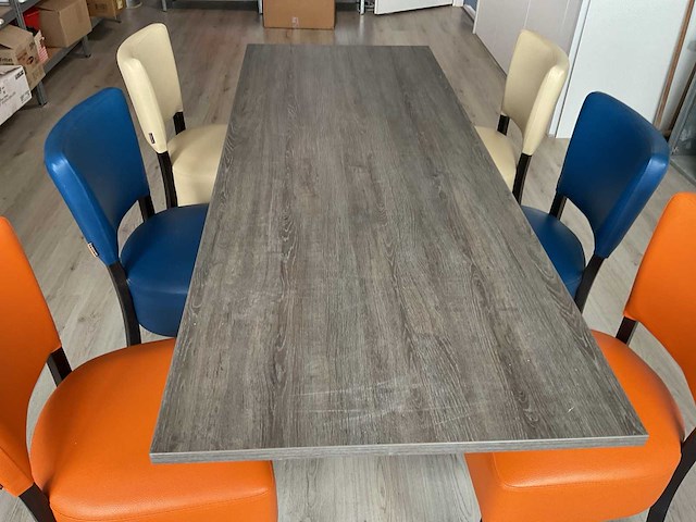 Eetkamertafel met 6 stoelen - afbeelding 3 van  3