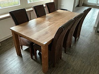 Eetkamertafel met 6 stoelen - afbeelding 2 van  3