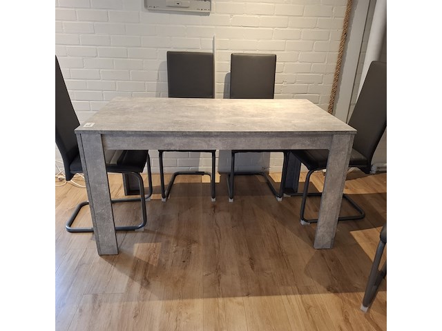 Eetkamertafel met 6x stoel - afbeelding 3 van  7