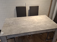 Eetkamertafel met 6x stoel - afbeelding 4 van  7