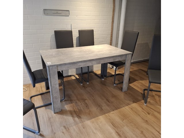 Eetkamertafel met 6x stoel - afbeelding 2 van  7