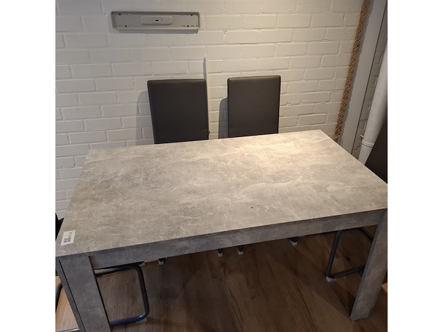 Eetkamertafel met 6x stoel - afbeelding 4 van  7