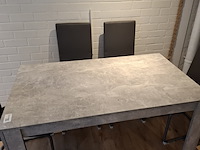 Eetkamertafel met 6x stoel - afbeelding 4 van  7