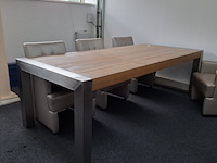 Eetkamertafel met 6x verrijdbare fauteuil - afbeelding 5 van  11