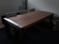 Eetkamertafel met 6x verrijdbare fauteuil - afbeelding 6 van  11