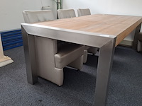 Eetkamertafel met 6x verrijdbare fauteuil - afbeelding 7 van  11