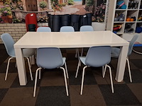 Eetkamertafel met 7x stoel - afbeelding 1 van  6