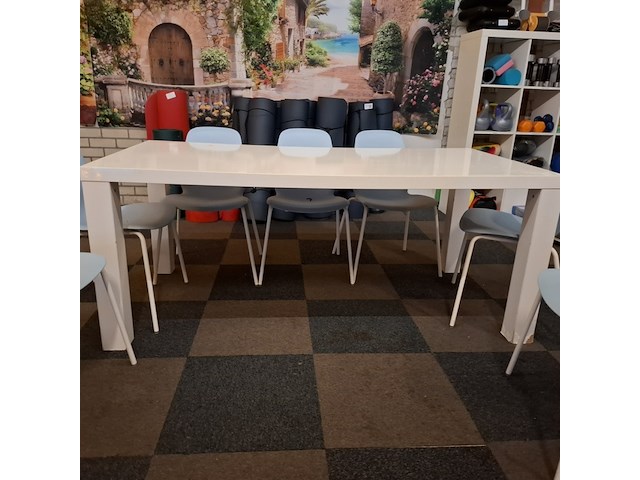 Eetkamertafel met 7x stoel - afbeelding 3 van  6