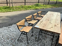 Eetkamertafel met bank en 4 stoelen - afbeelding 4 van  6