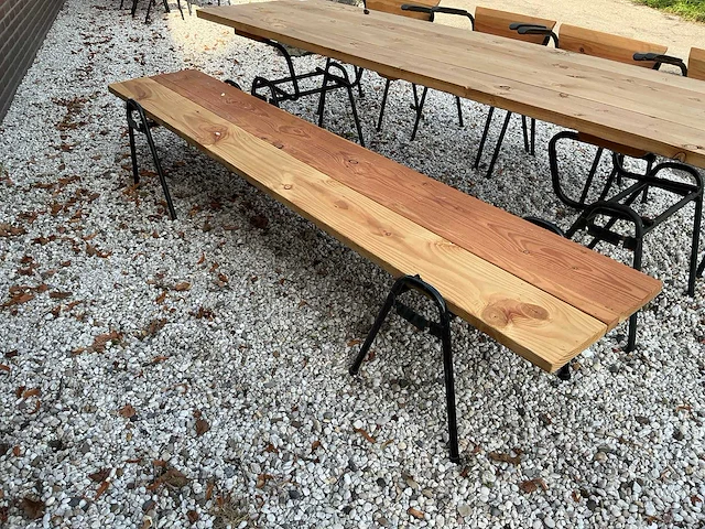 Eetkamertafel met bank en 4 stoelen - afbeelding 6 van  6