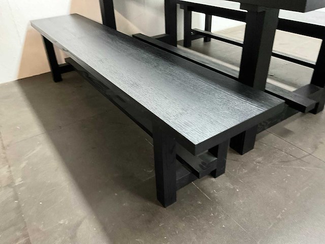 Eetkamertafel met banken - afbeelding 3 van  7