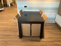 Eetkamertafel met stoelen 157 x 94 x 78 cm - afbeelding 1 van  7