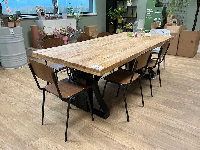 Eetkamertafel met stoelen - afbeelding 1 van  6