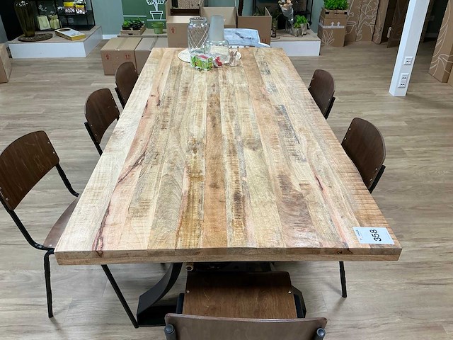 Eetkamertafel met stoelen - afbeelding 2 van  6