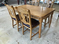 Eetkamertafel met stoelen - afbeelding 3 van  4