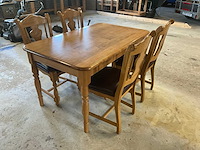 Eetkamertafel met stoelen - afbeelding 4 van  4