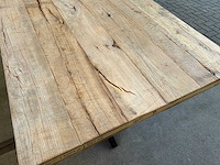 Eetkamertafel oud eiken 190 x 105cm - afbeelding 4 van  5