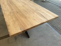 Eetkamertafel oud eiken 210 x 95cm - afbeelding 4 van  5