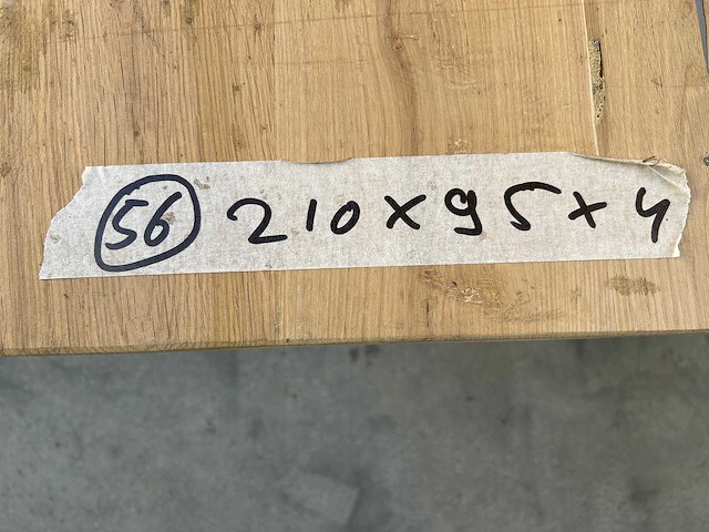 Eetkamertafel oud eiken 210 x 95cm - afbeelding 5 van  5