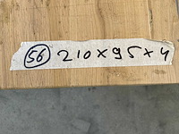 Eetkamertafel oud eiken 210 x 95cm - afbeelding 5 van  5