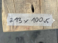 Eetkamertafel oud eiken 213 x 100cm - afbeelding 5 van  5