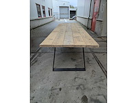Eetkamertafel oud grenen 320 x 100 cm - afbeelding 3 van  3