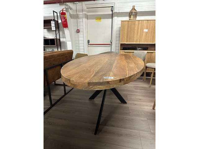 Eetkamertafel pieter mano ovaal 210cm, mango, naturel - afbeelding 1 van  5