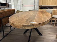 Eetkamertafel pieter mano ovaal 210cm, mango, naturel - afbeelding 1 van  5