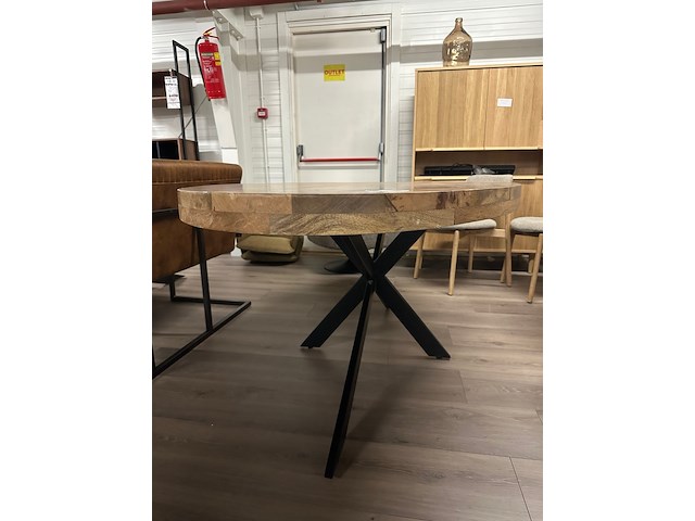Eetkamertafel pieter mano ovaal 210cm, mango, naturel - afbeelding 2 van  5