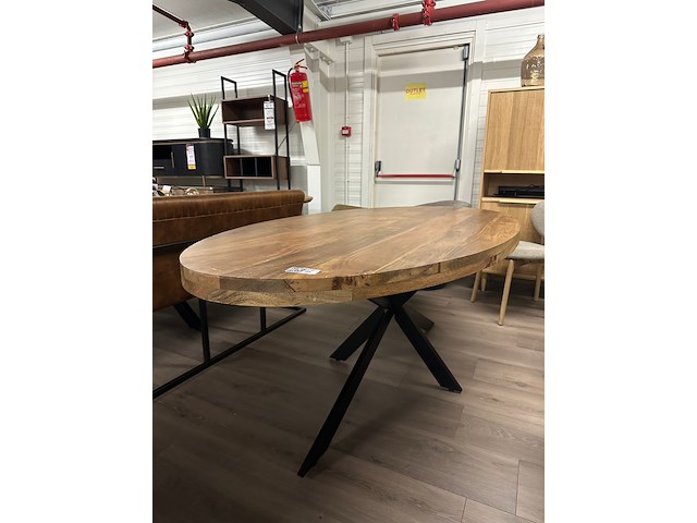 Eetkamertafel pieter mano ovaal 210cm, mango, naturel - afbeelding 5 van  5