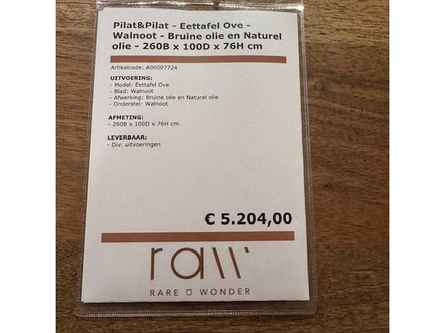 Eetkamertafel pilat&pilat, ove - afbeelding 2 van  7