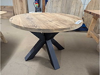 Eetkamertafel rond 110 cm. - afbeelding 2 van  3