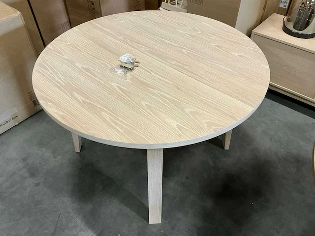 Eetkamertafel rond ø120xh75,5cm - afbeelding 2 van  3
