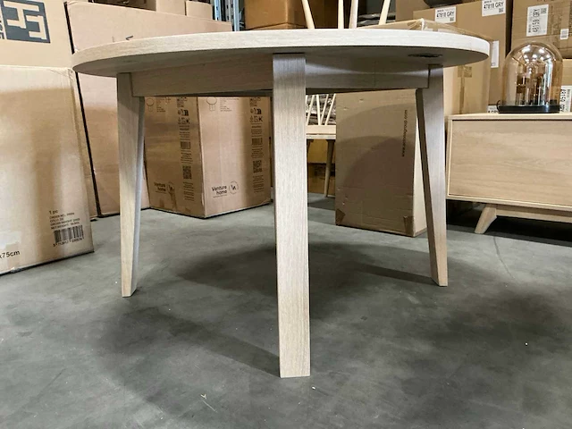 Eetkamertafel rond ø120xh75,5cm - afbeelding 3 van  3