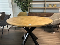 Eetkamertafel rond mango 120cm, mango, naturel - afbeelding 1 van  6